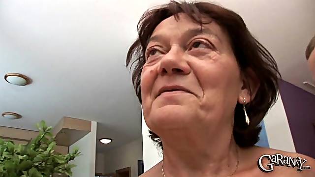 Elderly woman Livia is in need of a handsome guy's dick