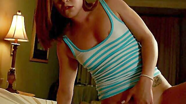 Sexy stepdaughter Reagan Monroe fucks older guy