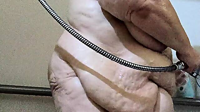 Fat Rolls Dirty Holes Nasty Auntie Got Nephew in the Shower