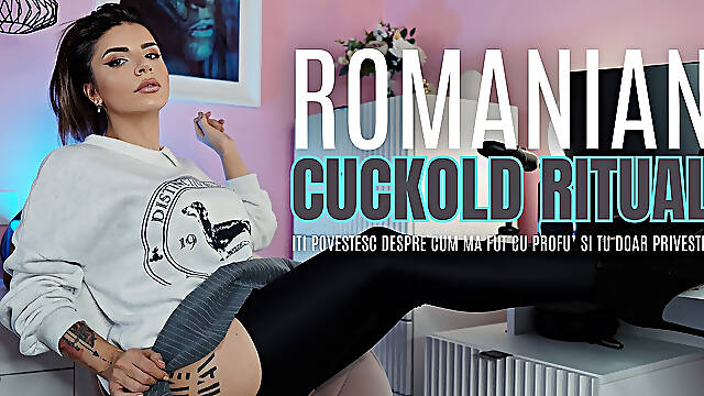 Romanian Cuckold Ritual - I'm Telling You About How I Fuck the Teacher and You Just Watch!