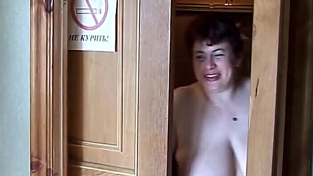 Big Booty German Granny Got Tit Fucked in Shower