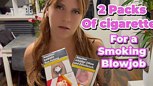 I Suck the Cock for 2 New Packs of Cigarettes