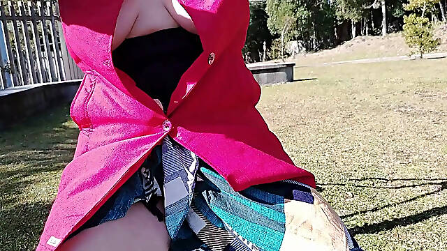 My Stepmother and Stepsister Asked Me to Record Them Showing off Outside While Exercising