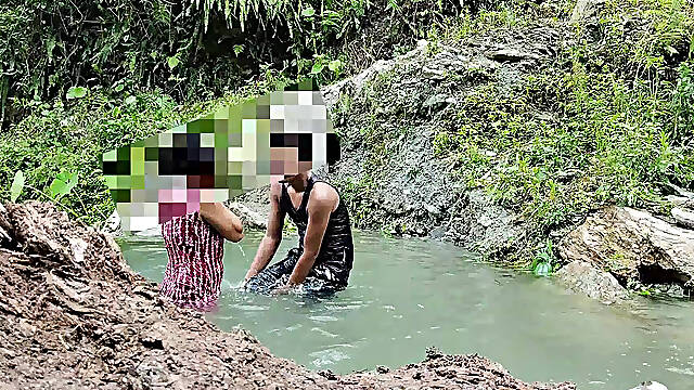 Village Indian Outdoor Risky Outdoor Fucking with My Hot Maid