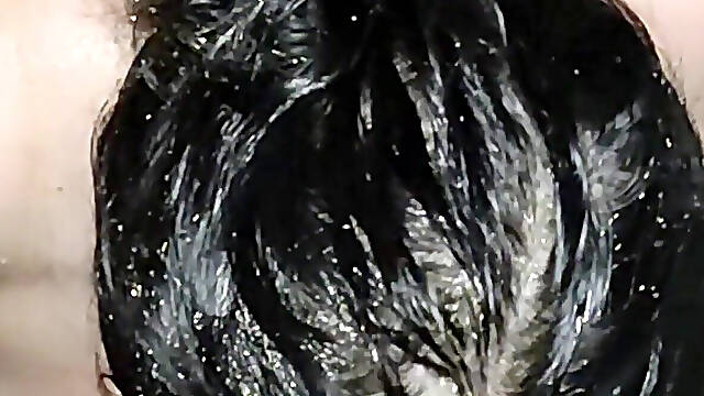 Washing Cum off Her Face with Piss