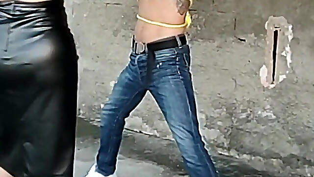 Kicking This Man's Balls Completely Tied up