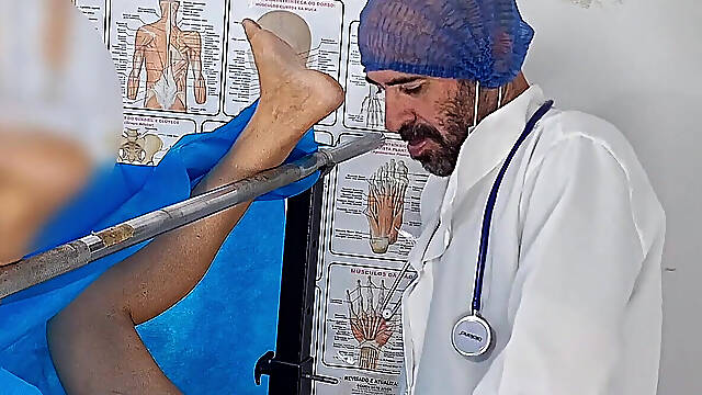 Gynecologist Sticks It up Married Woman's Ass During Exam