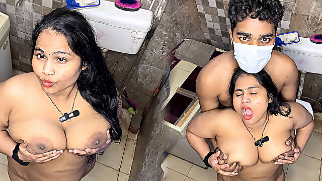 Desi Indian Husband Wife Full Nude Shower Sex in Bathroom Hot Couple Fucking