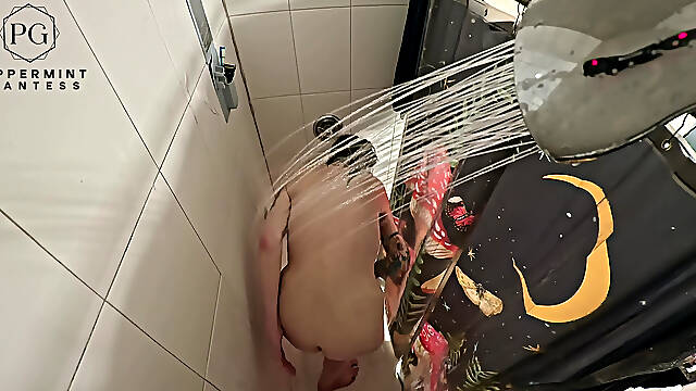 6.7 Tall Amazon Shower Routine POV Overhead Giantess Goddess