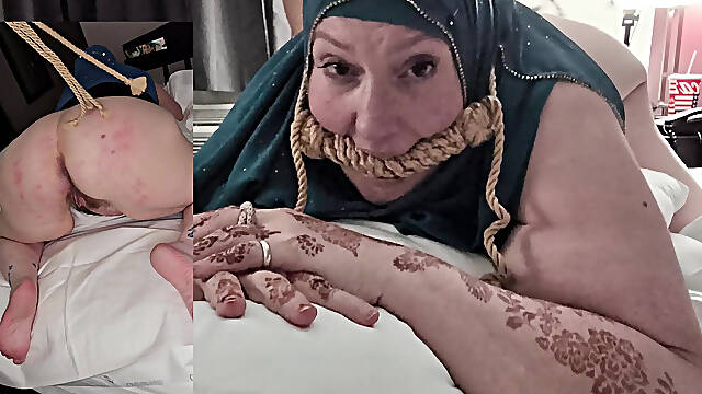 Hijabi Cripple Bum BDSM From Both Angles