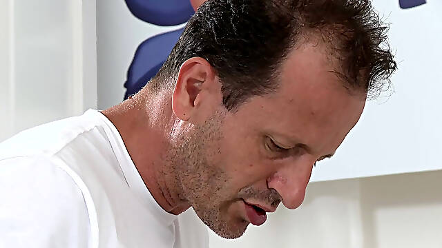 Massage Rooms - Horny Euro Babe Tonya Sucks Masseur George & Enjoys Wet Doggystyle in Oil