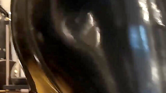 Rubber Gives Perv a Nice Spanking