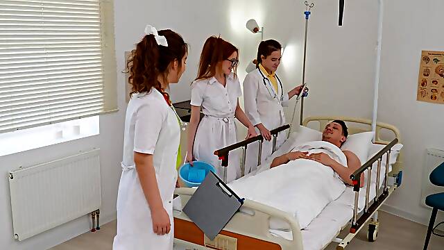 Blowjobs galore with Nicole & Mia, Nurse Steve and Purr's kinky crew